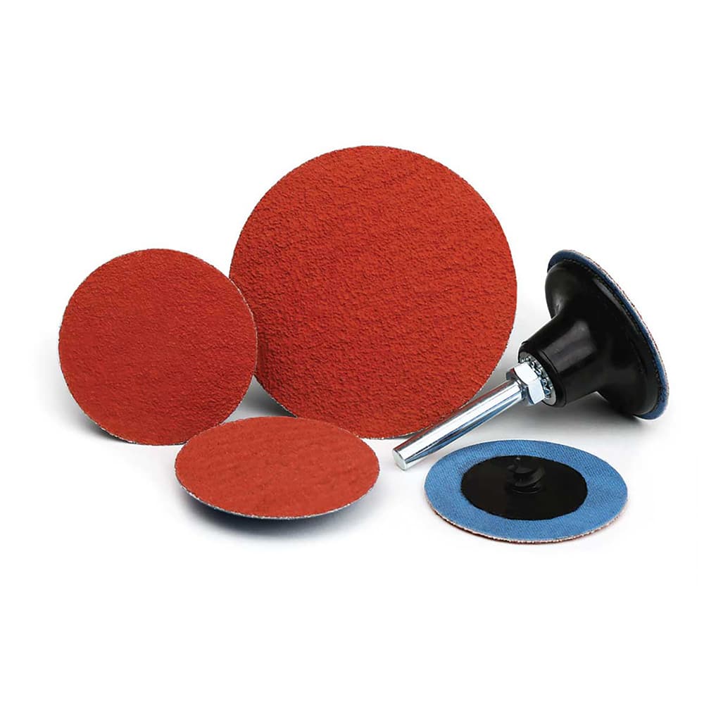 Superior Abrasives - Quick Change Discs; Disc Diameter (Inch): 2 ; Attaching System: Type S ; Abrasive Type: Coated ; Abrasive Material: Ceramic ; Grit: 40 ; Backing Material: Polyester - Exact Industrial Supply