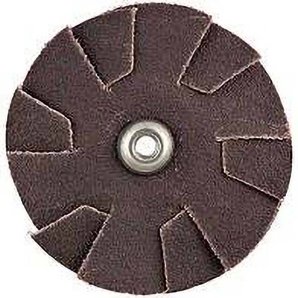 Superior Abrasives - Slotted Overlap Discs; Abrasive Type: Coated ; Overlap Disc Type: Inward & Outward ; Disc Diameter (Inch): 1 ; Abrasive Material: Aluminum Oxide ; Grit: 120 ; Grade: General Purpose - Exact Industrial Supply