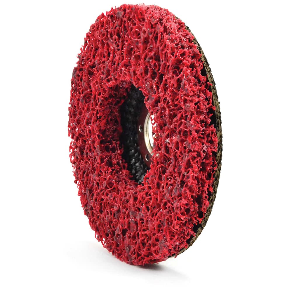 Superior Abrasives - 4-1/2 x 1/2" Extra Coarse Ceramic Deburring Disc - Exact Industrial Supply