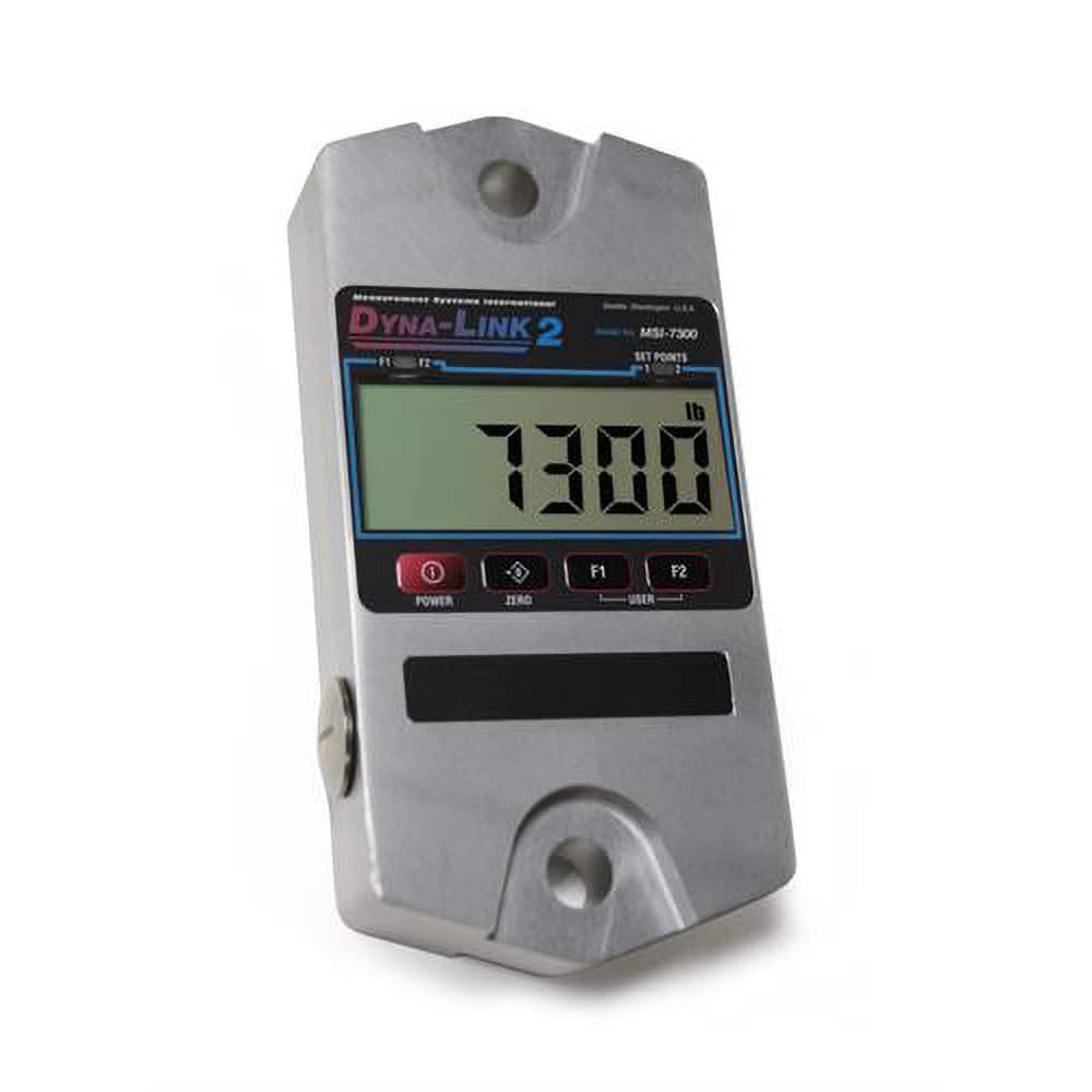 MSI - 10,000 Lb (5,000 Kg) 6-Digit LCD Crane Dynamometer - Exact Industrial Supply