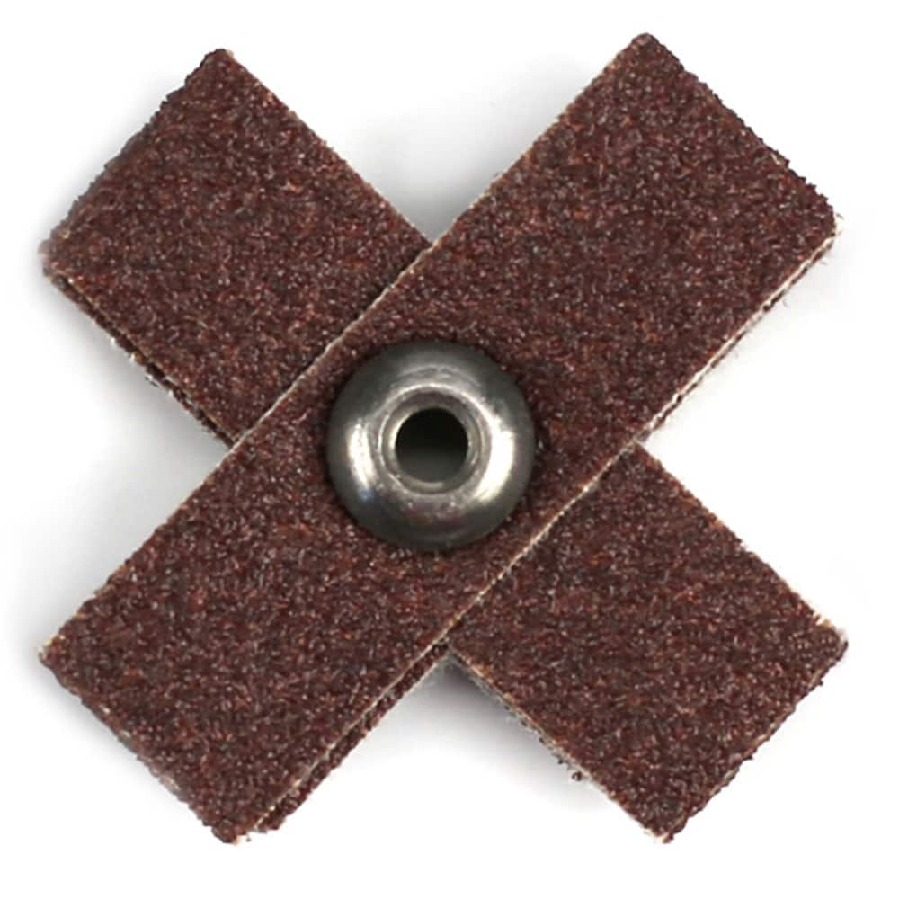 Superior Abrasives - Cross & Square Pads; Pad Type: Cross ; Abrasive Material: Aluminum Oxide ; Pad Width (Inch): 1/2 ; Pad Length (Inch): 2 ; Grit: 60 ; Grade: General Purpose - Exact Industrial Supply