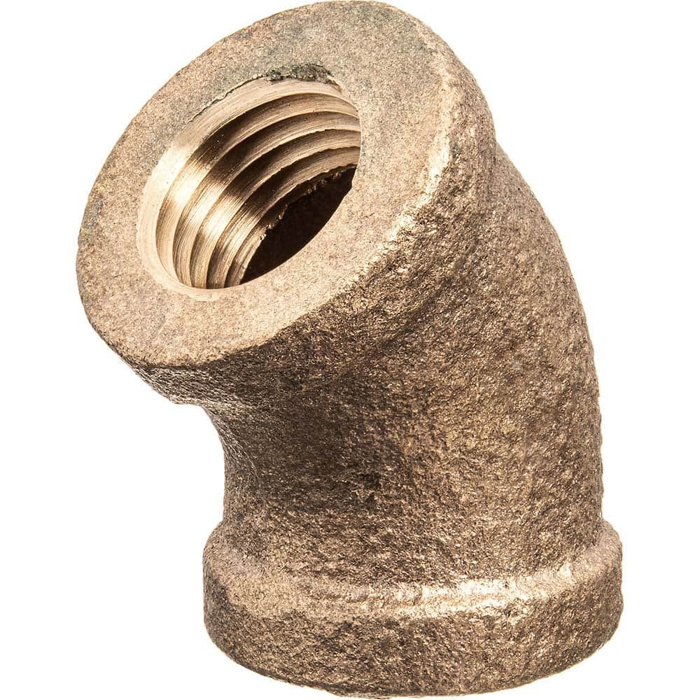 USA Sealing - Brass & Chrome Pipe Fittings; Type: 45 Elbow ; Fitting Size: 2 x 2 ; End Connections: FBSPT x FBSPT ; Material: Brass ; Pressure Rating (psi): 125 ; Finish/Coating: Uncoated - Exact Industrial Supply