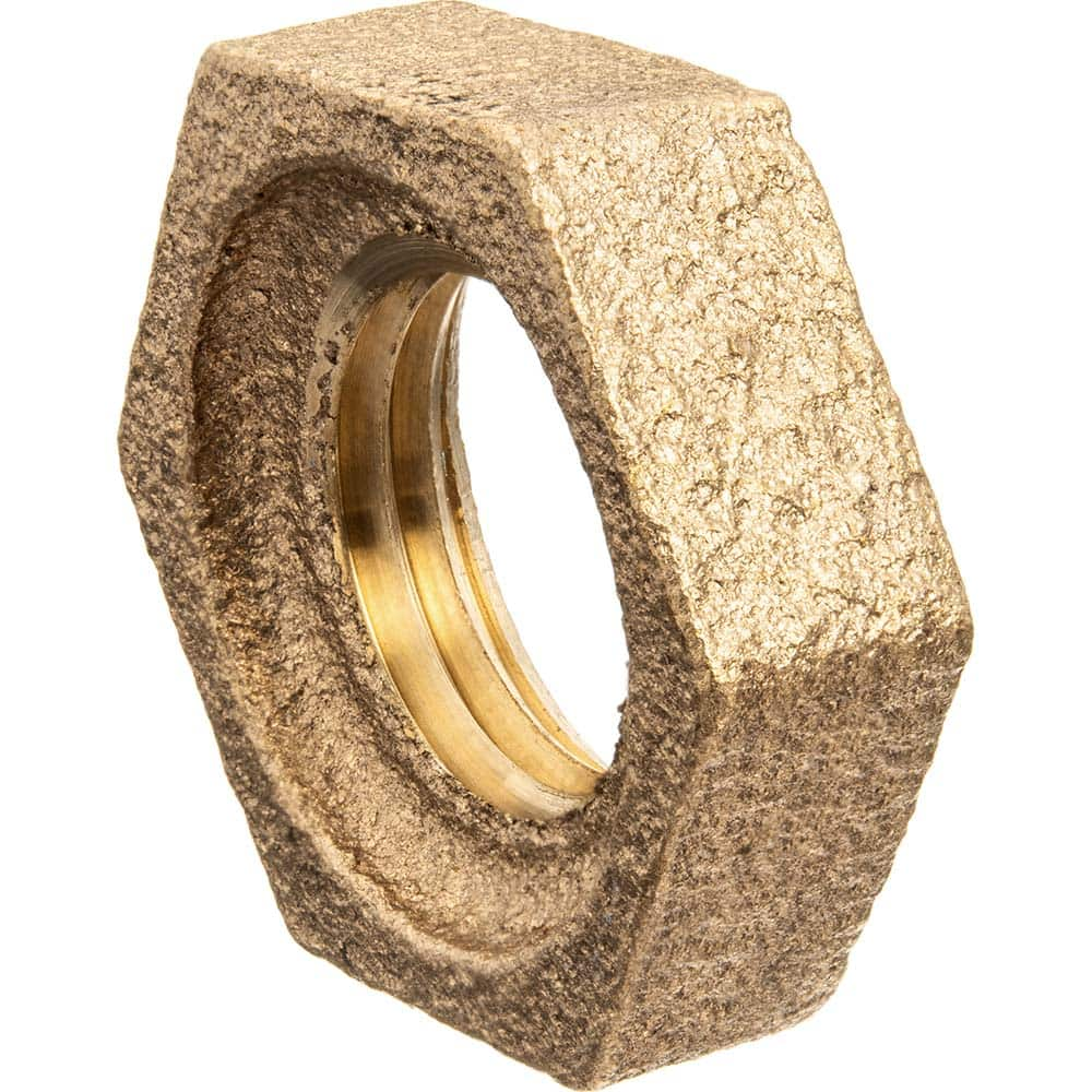 USA Sealing - Brass & Chrome Pipe Fittings; Type: Locknut ; Fitting Size: 1/4 ; End Connections: FBSPP ; Material: Brass ; Pressure Rating (psi): 125 ; Finish/Coating: Uncoated - Exact Industrial Supply