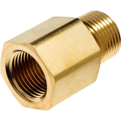 USA Sealing - Brass & Chrome Pipe Fittings; Type: Adapter ; Fitting Size: 3/8 x 3/8 ; End Connections: FNPT x MNPT ; Material: Brass ; Pressure Rating (psi): 1000 ; Finish/Coating: Uncoated - Exact Industrial Supply