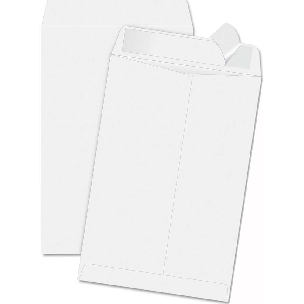 Quality Park - Mailers, Sheets & Envelopes; Type: Catalog Envelope ; Style: Self Seal ; Width (Inch): 9-1/2 ; Length (Inch): 6-1/2 ; Box Quantity: 100 ; Size: 6.5 x 9.5 - Exact Industrial Supply