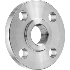 USA Sealing - Stainless Steel Pipe Flanges; Style: Threaded ; Pipe Size: 1-1/2 (Inch); Outside Diameter (Inch): 5 ; Material Grade: 316 ; Distance Across Bolt Hole Centers: 3-7/8 (Inch); Number of Bolt Holes: 4.000 - Exact Industrial Supply