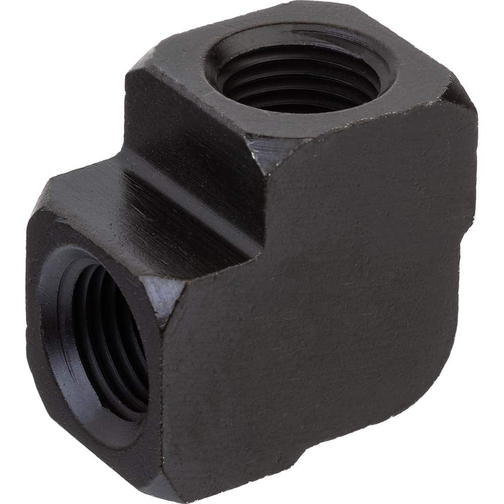 USA Sealing - Brass & Chrome Pipe Fittings; Type: 90 Elbow ; Fitting Size: 1/8 x 1/8 ; End Connections: FNPTF x FNPTF ; Material: Brass ; Pressure Rating (psi): 1000 ; Finish/Coating: Black Zinc - Exact Industrial Supply