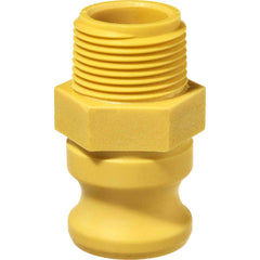 USA Sealing - Suction & Discharge Hose Couplings; Type: Cam and Groove Coupling ; Coupling Descriptor: Male Adapter x Male NPT Thread ; Coupler Size: 3/4 (Inch); Thread Size: 1/2 ; Material: Nylon ; Style: Part F - Exact Industrial Supply