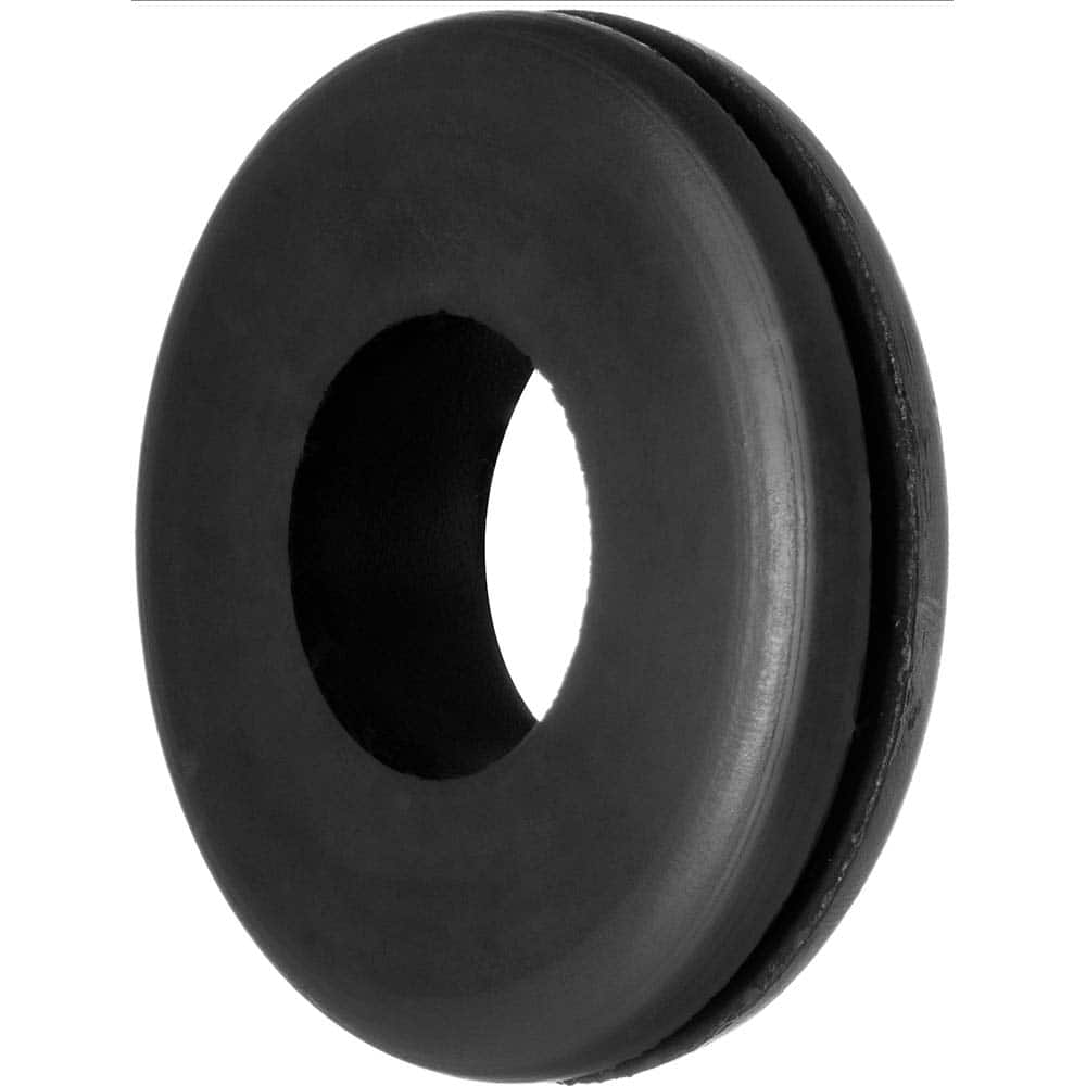 USA Sealing - Grommets; Type: General-Purpose Push-In Grommet ; Outside Diameter (Inch): 11/16 ; Overall Thickness (Decimal Inch): 9/32 ; Inside Diameter Inch: 3/8 (Inch); Material: SBR Rubber ; Type: General-Purpose Push-In Grommet - Exact Industrial Supply