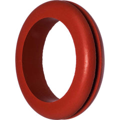 USA Sealing - Grommets; Type: High-Temperature Push-In Grommet ; Outside Diameter (Inch): 1 ; Overall Thickness (Decimal Inch): 9/32 ; Inside Diameter Inch: 1/2 (Inch); Material: Silicone Rubber ; Type: High-Temperature Push-In Grommet - Exact Industrial Supply