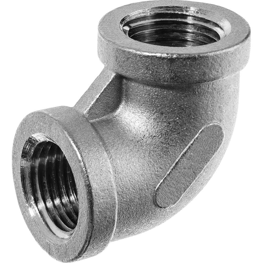 USA Sealing - Stainless Steel Pipe Fittings; Type: Elbow ; Fitting Size: 3/4 x 3/4 ; End Connections: FBSPT x FBSPT ; Material Grade: 316 ; Pressure Rating (psi): 150 - Exact Industrial Supply