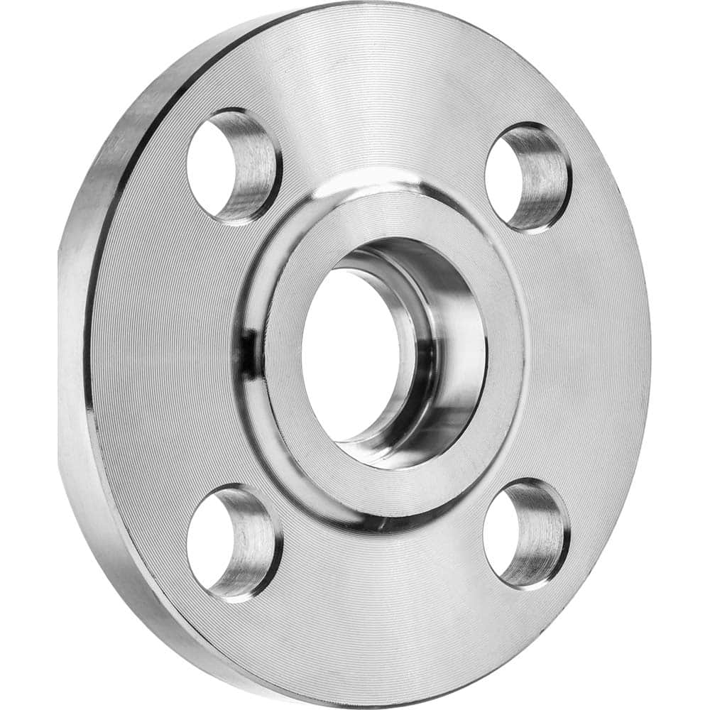 USA Sealing - Stainless Steel Pipe Flanges; Style: Socket Weld ; Pipe Size: 4 (Inch); Outside Diameter (Inch): 9 ; Material Grade: 316 ; Distance Across Bolt Hole Centers: 7-1/2 (Inch); Number of Bolt Holes: 8.000 - Exact Industrial Supply