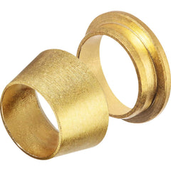 USA Sealing - Metal Compression Tube Fittings; Type: Front and Back Sleeve ; End Connections: Tube OD x Tube OD ; Tube Outside Diameter (mm): 12 ; Thread Size: None ; Material: Brass ; Compression Style: Double Ferrule - Exact Industrial Supply