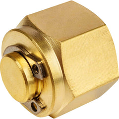 USA Sealing - Metal Compression Tube Fittings; Type: Cap ; End Connections: Tube OD x Tube OD ; Tube Outside Diameter (mm): 6 ; Thread Size: None ; Material: Brass ; Compression Style: Double Ferrule - Exact Industrial Supply