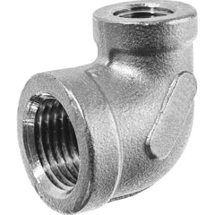 USA Sealing - Aluminum Pipe Fittings; Type: Elbow Reducer ; Fitting Size: 1/2 x 1/4 ; End Connections: FNPT x FNPT ; Material Grade: Class 150 ; Pressure Rating (psi): 150 - Exact Industrial Supply