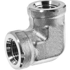 USA Sealing - Stainless Steel Pipe Fittings; Type: Elbow ; Fitting Size: 1/8 x 1/8 ; End Connections: FNPT x FNPT ; Material Grade: 304 ; Pressure Rating (psi): 6100 - Exact Industrial Supply