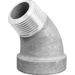 USA Sealing - Aluminum Pipe Fittings; Type: 45 Street Elbow ; Fitting Size: 3/4 x 3/4 ; End Connections: FNPT x MNPT ; Material Grade: Class 150 ; Pressure Rating (psi): 150 - Exact Industrial Supply