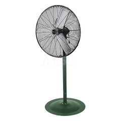 Desk & Table Fans; Fan Diameter: 30; Number Of Blades: 3; Voltage: 120; Number of Speeds: 3; Number Of Speeds: 3; Minimum Rpm: 800.00; Maximum Rpm: 1070; Phase: Single; Horsepower: 1/6; Amperage: 2; Sound Level: 75; Oscillation: Oscillating; Color: Black;