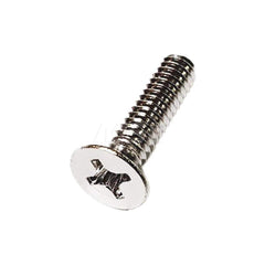 Machine Screw: #6-32, Flat Head, Phillips Stainless Steel, NL-19 Finish, Grade 18-8, ANSI B18.6.3