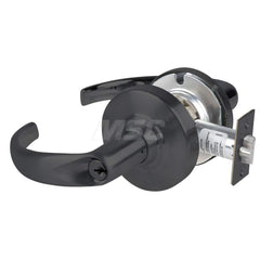 Lever Locksets; Type: Cylindrical Lock; Key Type: Keyed Different; Strike Type: Curved Lip Strike; Finish/Coating: Matte Black; Material: Metal; Material: Metal; Door Thickness: 1.75 in; Backset: 2.75 in; Cylinder Type: Schlage C Keyway; Minimum Order Qua