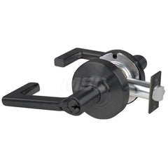 Lever Locksets; Type: Cylindrical Lock; Key Type: Keyed Different; Strike Type: Curved Lip Strike; Finish/Coating: Matte Black; Material: Metal; Material: Metal; Door Thickness: 1.75 in; Backset: 2.75 in; Cylinder Type: Schlage C Keyway; Minimum Order Qua