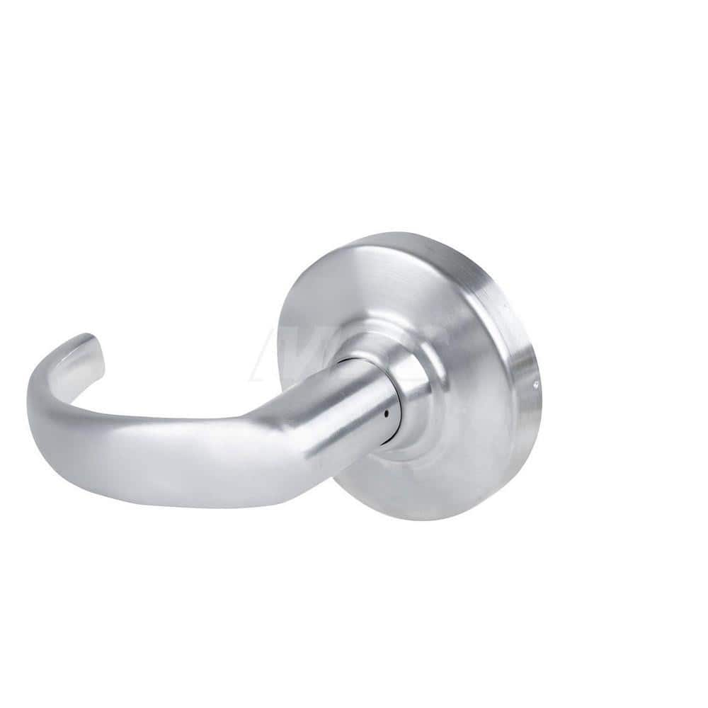 Lever Locksets; Type: Cylindrical Lock; Key Type: Keyless; Strike Type: Curved Lip Strike; Finish/Coating: Satin Chrome; Material: Metal; Material: Metal; Door Thickness: 1.75 in; Backset: 2.75 in; Cylinder Type: No Keyway; Minimum Order Quantity: Metal;