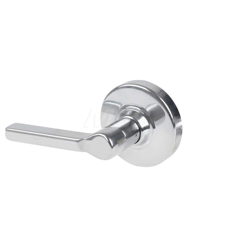 Lever Locksets; Type: Cylindrical Lock; Key Type: Keyless; Strike Type: Curved Lip Strike; Finish/Coating: Bright Chrome; Material: Metal; Material: Metal; Door Thickness: 1.75 in; Backset: 2.75 in; Cylinder Type: No Keyway; Minimum Order Quantity: Metal;