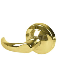 Lever Locksets; Type: Cylindrical Lock; Key Type: Keyless; Strike Type: Curved Lip Strike; Finish/Coating: Bright Brass; Material: Metal; Material: Metal; Door Thickness: 1.75 in; Backset: 2.75 in; Cylinder Type: No Keyway; Minimum Order Quantity: Metal;