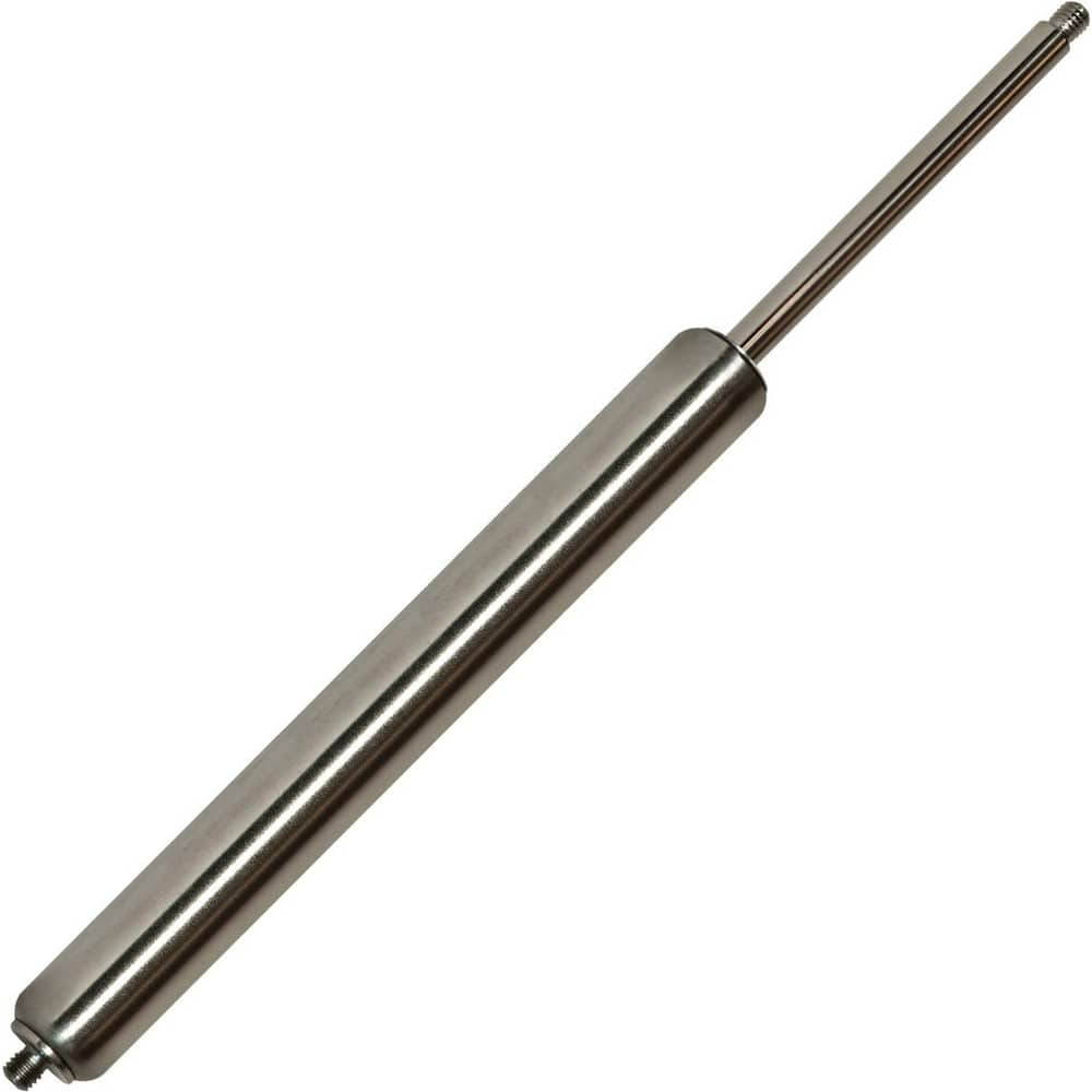 Hydraulic Dampers & Gas Springs; Fitting Type: None; Material: Stainless Steel; Load Capacity: 65 N; 15 lb; Rod Diameter (Decimal Inch): 8 mm; Tube Diameter: 19.000; End Fitting Connection: Threaded End; Compressed Length: 172 mm; Extension Force: 15 lb;