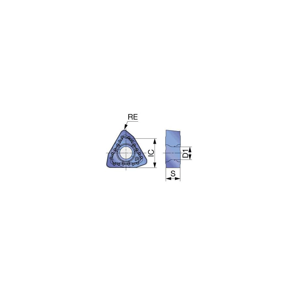 Indexable Drill Insert: WWMU09X510DJ AH3135, Carbide Coated, 80 ° Trigon