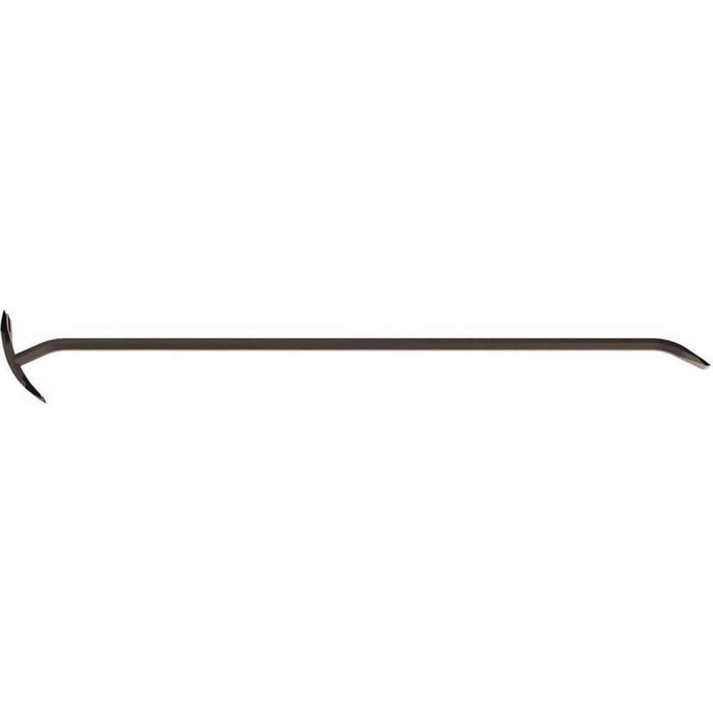 Pry Bars; Prybar Type: Rocker Bar; End Angle: Offset; End Style: Claw; Material: Steel; Bar Shape: Hex; Overall Length (Inch): 36; Color: Black; Overall Length: 36.00