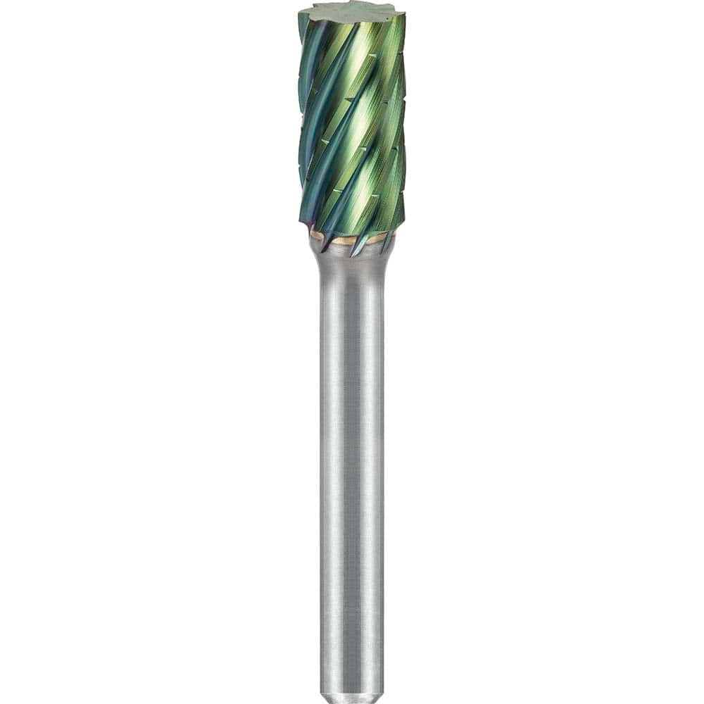 SGS Pro - SA-3, 3/8" Cut Diam, 1/4" Shank Length, NG6, Tungsten Carbide Cylinder Burr - Exact Industrial Supply