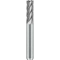 SGS Pro - SB-1, 1/4" Cut Diam, 1/4" Shank Length, NG6, Tungsten Carbide Cylinder Burr with End Cut - Exact Industrial Supply