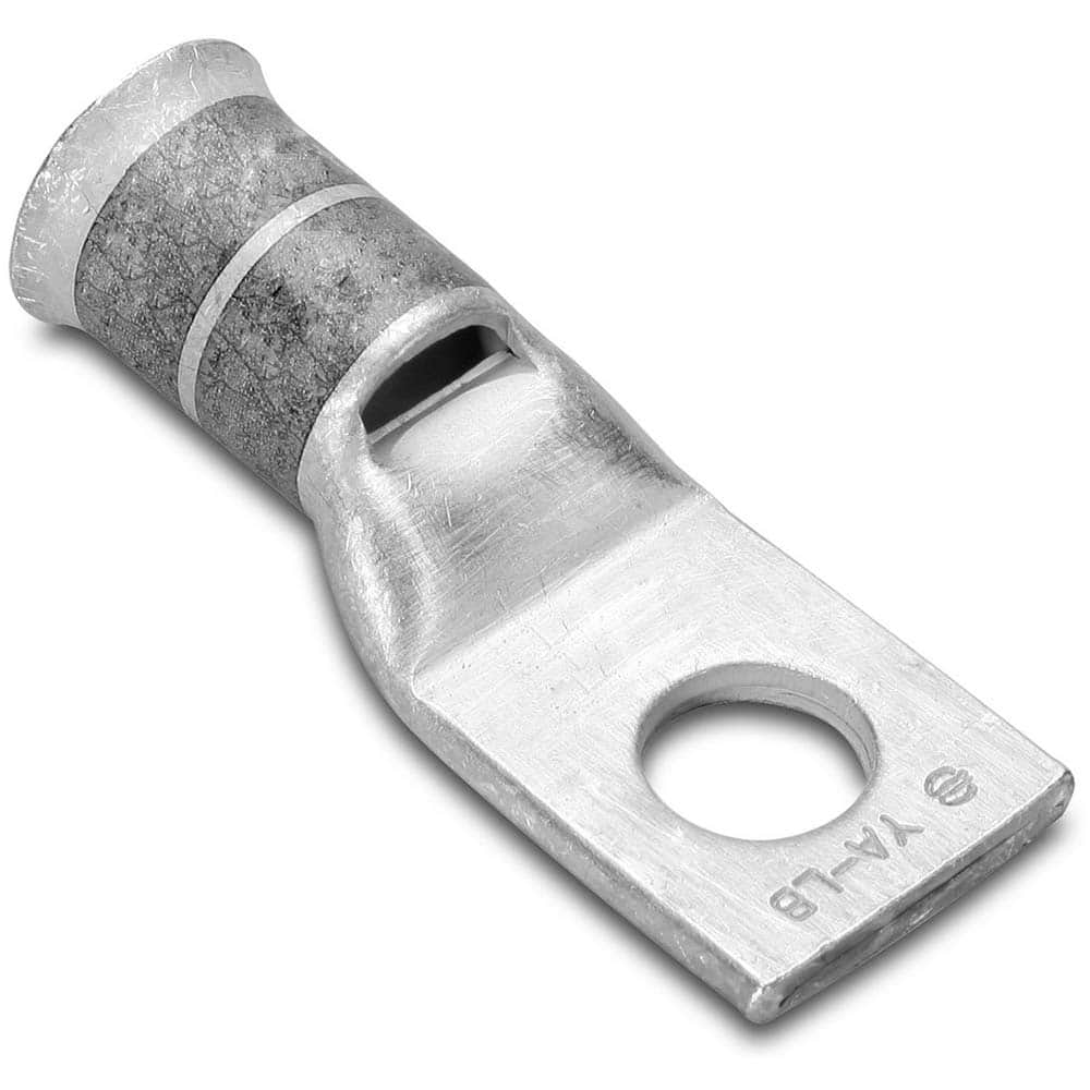 Burndy - Ring Terminals; Terminal Type: Rectangle ; Insulation Type: NonInsulated ; Connection Type: Compression ; Compatible Wire Size (kcmil): 750 (Flex) ; Stud Size (Inch): 5/8 ; Color: White - Exact Industrial Supply