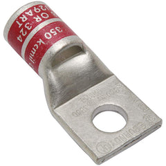 Burndy - Ring Terminals; Terminal Type: Rectangle ; Insulation Type: NonInsulated ; Connection Type: Compression ; Compatible Wire Size (kcmil): 350 ; Stud Size (Inch): 1/2 ; Color: Red - Exact Industrial Supply