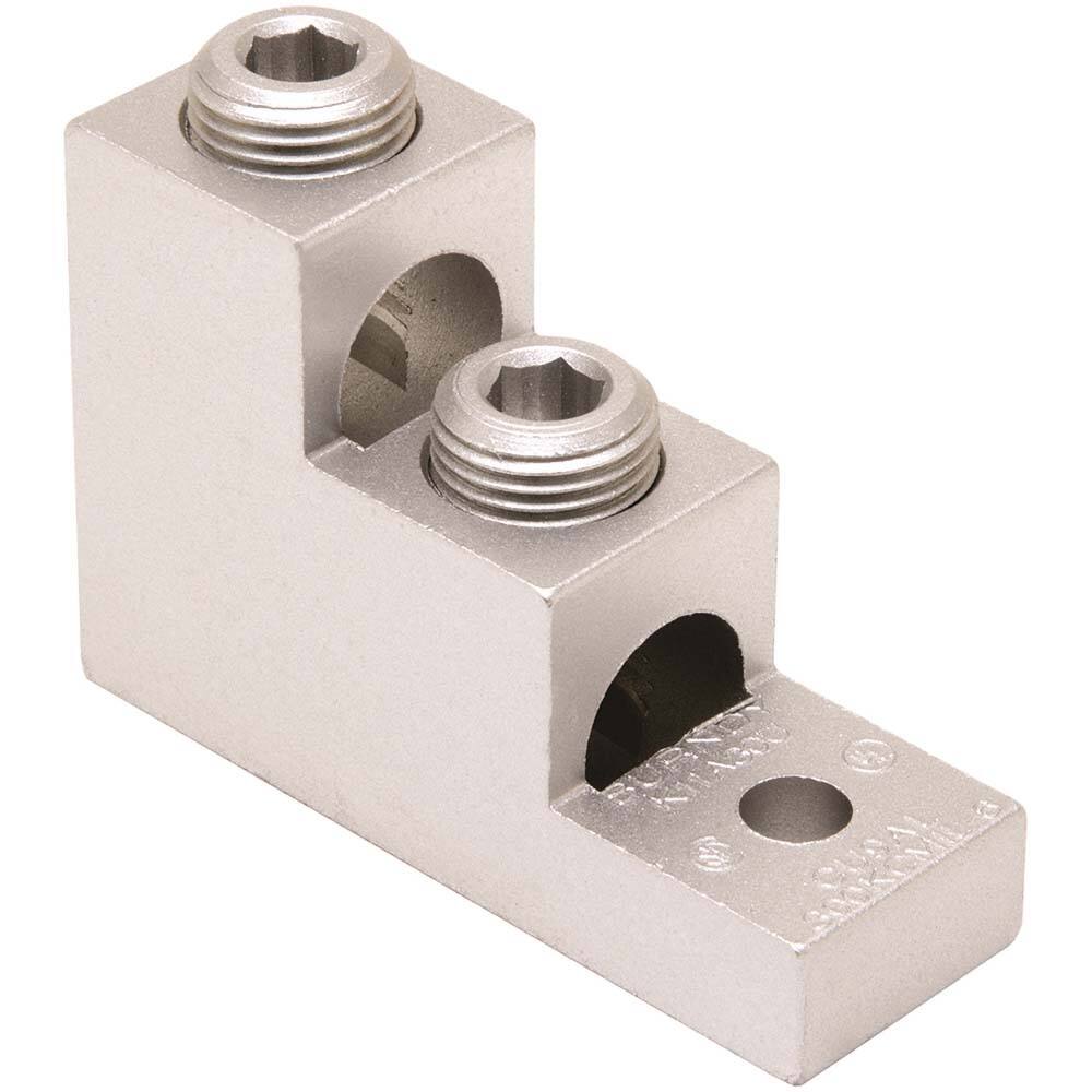 Burndy - Terminal Blocks; Block Type: High Strength ; Mounting Type: Terminal ; Voltage: 600 ; Maximum Compatible Wire Size (AWG): 4/0 ; Minimum Compatible Wire Size (AWG): 6 ; Contact Material: Aluminum - Exact Industrial Supply