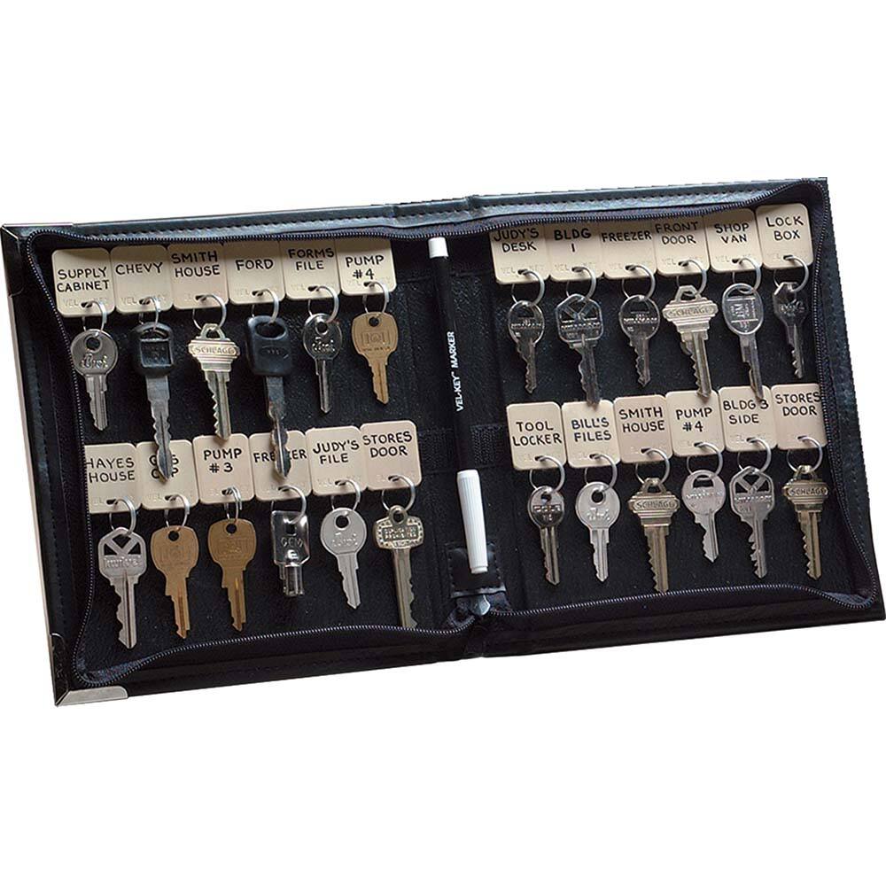 Key Systems - Key Control; Type: Key Case ; Number of Keys: 0 ; Color: Black ; Height (Inch): 8-3/4 ; Width (Inch): 7-1/4 ; Depth (Inch): 1-1/4 - Exact Industrial Supply