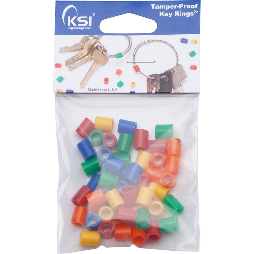 Key Systems - Key Control; Type: Color Tag ; Number of Keys: 0 ; Color: Assorted ; Height (Inch): 1/4 ; Width (Inch): 1/4 ; Depth (Inch): 1/4 - Exact Industrial Supply