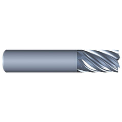 Eliminator - Square End Mills; Mill Diameter (Inch): 3/8 ; Mill Diameter (Decimal Inch): 0.3750 ; Number of Flutes: 7 ; Length of Cut (Inch): 5/8 ; Material: Solid Carbide ; Finish/Coating: AlCrN - Exact Industrial Supply