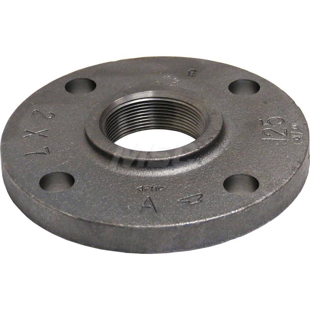 Black Reducing Flange: 3 x 13-1/2″, 125 psi, Threaded Cast Iron, Black Finish, Class 125