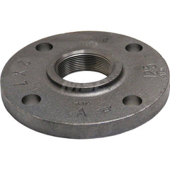 Black Reducing Flange: 4 x 10″, 125 psi, Threaded Cast Iron, Galvanized Finish, Class 125