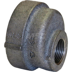 Black Reducing Coupling: 4 x 2″, 125 psi, Threaded Cast Iron, Black Finish, Class 125