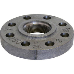 Black Flange: 2 x 6-1/2″, 250 psi, Threaded Cast Iron, Galvanized Finish, Class 250