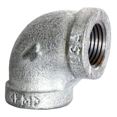 Black 90 ° Elbow: 1-1/4 x 1″, 150 psi, Threaded Malleable Iron, Galvanized Finish, Class 150