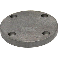 Black Blind Flange: 6″ IPS x 11″ OD, 125 psi, Threaded Cast Iron, Galvanized Finish, Class 125