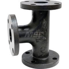 Black Tee: 8″, 125 psi, Threaded Cast Iron, Galvanized Finish, Class 125