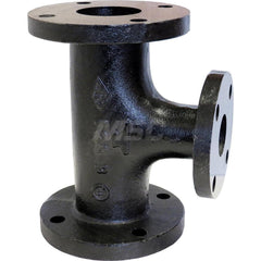 Black Tee: 10 x 8 x 8″, 125 psi, Threaded Cast Iron, Black Finish, Class 125