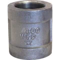 Black Coupling: 2-1/2″, 300 psi, Threaded Malleable Iron, Galvanized Finish, Class 300