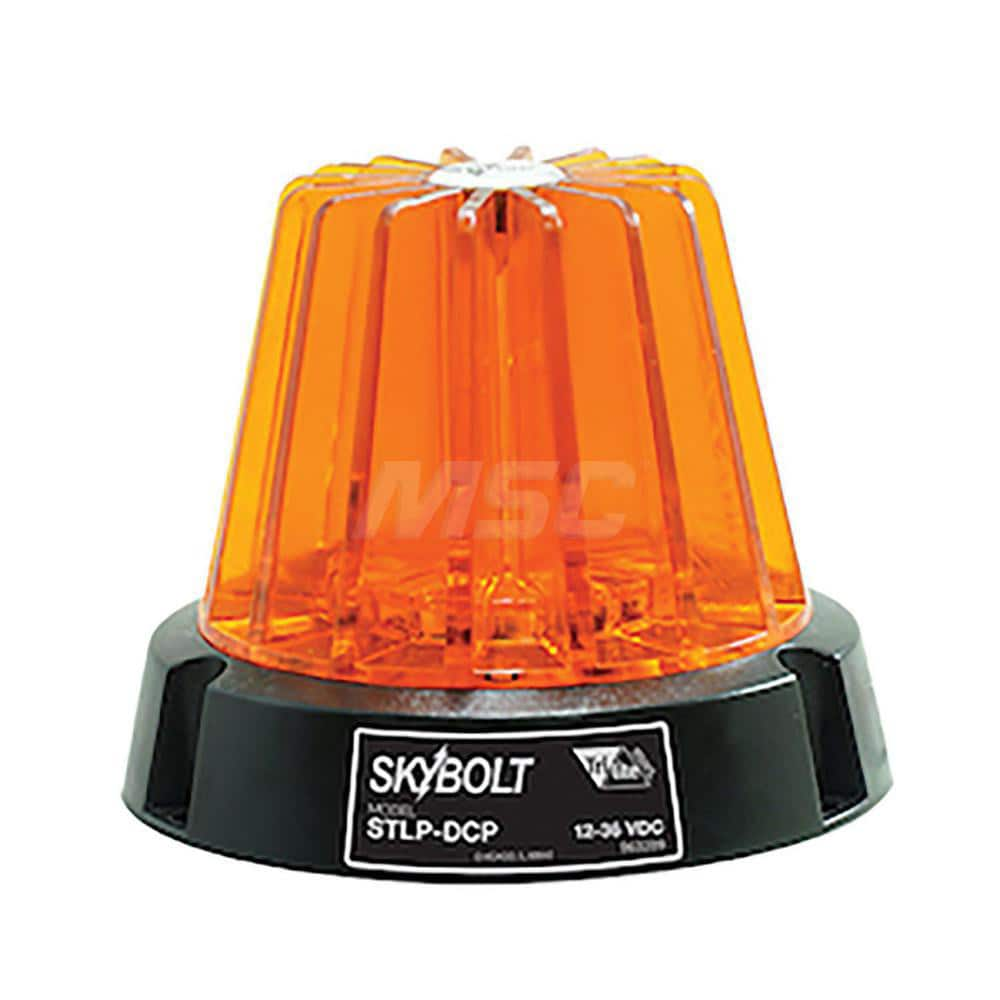 Automotive Emergency Lights; Light Type: LED DC Strobe Beacon; Color: Amber; Number Of Heads: 1; Overall Width: 5; Overall Height: 4; Amperage: 0.6500; Length (Inch): 5.00; Voltage: 36.00; Amperage Rating: 0.6500; Color: Amber; Voltage: 36.00; Overall Len