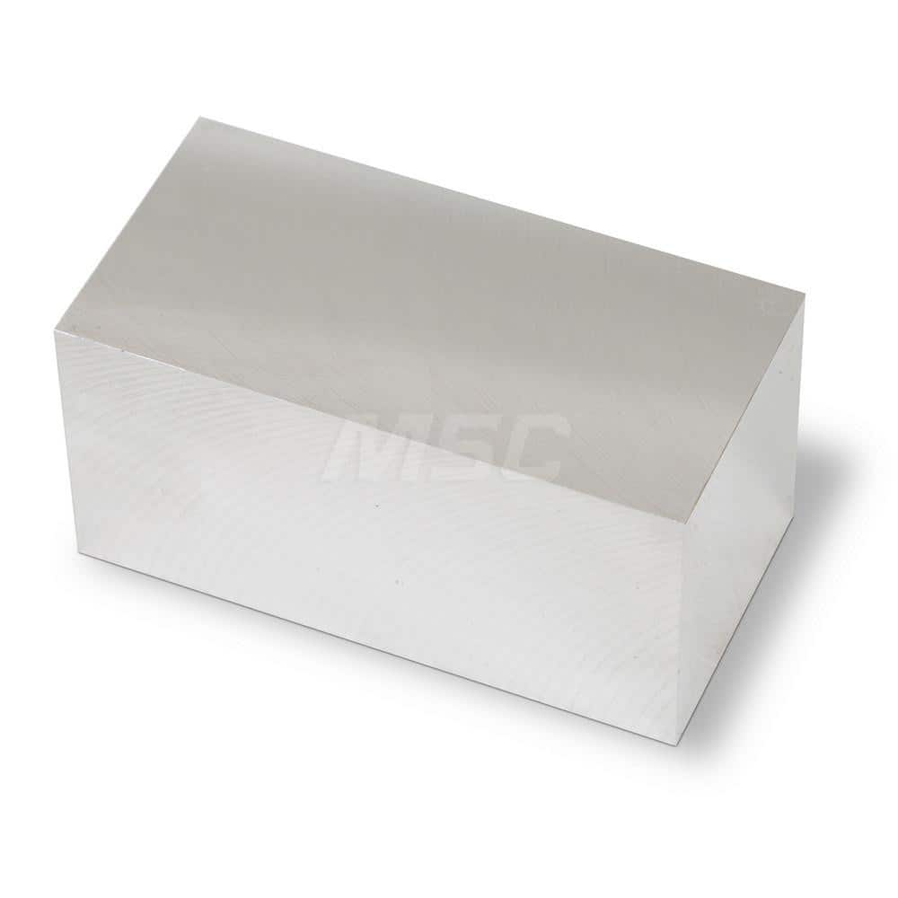 Aluminum Precision Sized Plate: Precision Ground & Milled, 4″ Long, 2″ Wide, 2″ Thick, Alloy 6061